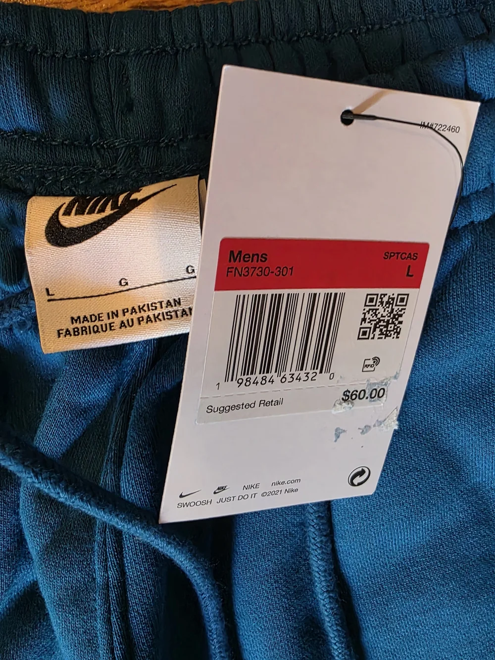 2 Pair BUNDLE Of NIKE sweat Pants Size MENS LRG/WMNS XL.
